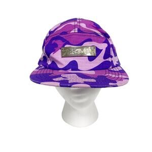 Pink Dolphin Adult Purple Panel Purple Camo Print Hat